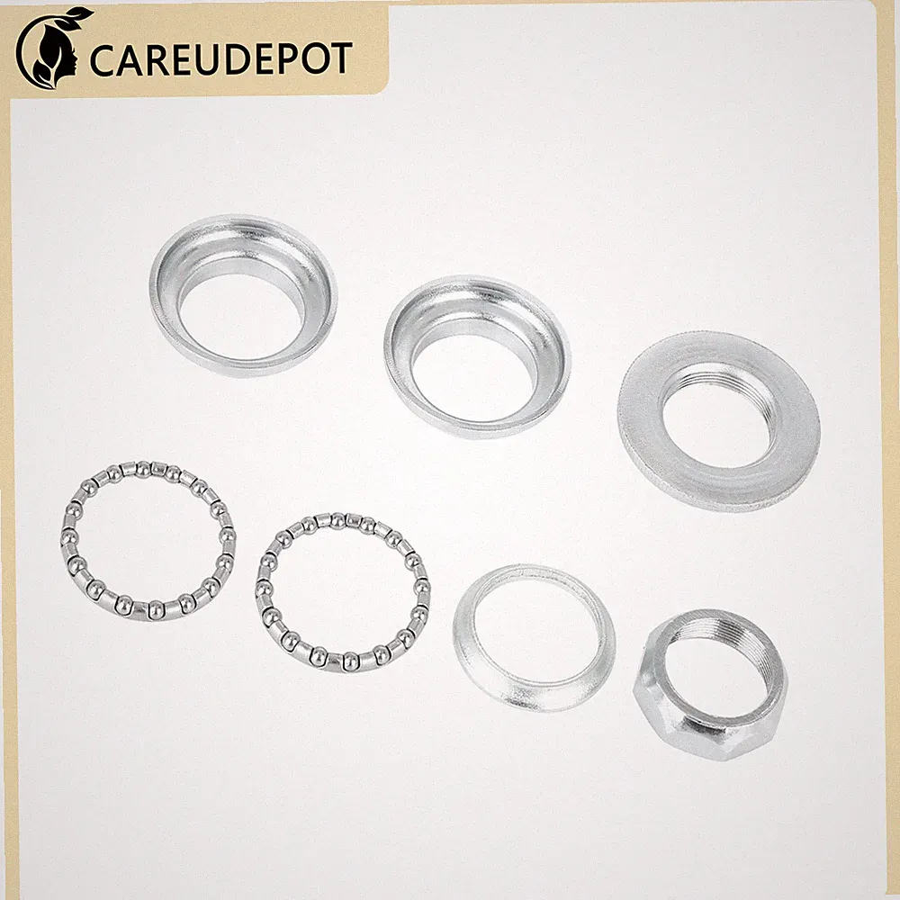 1" 7 in 1 Steel Bicycle Headset Threaded Headset Sealed Bearings Set Item of 1